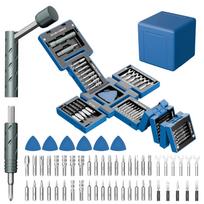 55 in 1 Precision Screwdriver Set Mini Multi Function Screwdriver Kit for Phone Computer Watch Repair Tool Kit 55-in-1 precision screwdriver set - blue & black gray