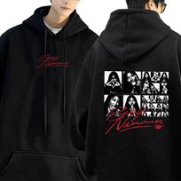 Rapper Aya Nakamura Sexy Nana Graphic Hoodie Men Women Hip Hop Fashion Pop Music Hooded Sweatshirt Male Casual Oversized Hoodies M black