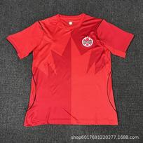 Mens Canada National Team 2026 World Cup Home Away Third Kit Fan Version Short Sleeve Soccer Jersey S-4XL L red