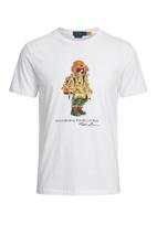 Polo Ralph Lauren Marškinėliai kupranugario / tamsiai žalia / omarų spalva / balta