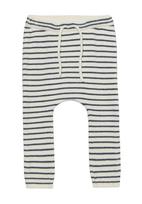 NAME IT Kelnės 'NBMOstripe' juoda / balta