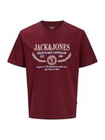 JACK & JONES Marškinėliai 'JORFREDERIKSBERG' šviesiai mėlyna / uogų spalva