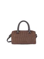 LANCASTER Paris Rankinė 'Lancaster Sac à main Zippé Tressé Cube Marron' ruda