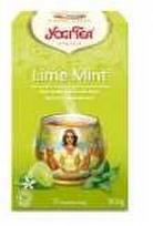 Multi Yogi Tea Juodosios arbatos su lime, mėtomis ir saldymedžiu 17 pakelių Lime/Mint/Saldymedis Ekologiška (DK-ØKO-100), 6 pakuotės po 17 pakelių/kartonas