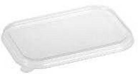 Multi Plastikiniai dangteliai 229x157x10 mm, biologiškai skaidūs PLA, permatomi, 65 vnt./pak. (390 vnt.)