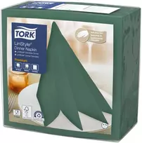 Vakarienės servetėlės Tork LinStyle® kalnų pušų žalumo spalvos