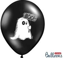 Party Deco Helovino balionai, Vaiduoklis, juodi, 30 cm, 6 vnt. Universalūs