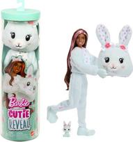 Mattel Barbie Cutie Reveal Doll & Accessories, Cuddly Series Bunny with 10 Surprises