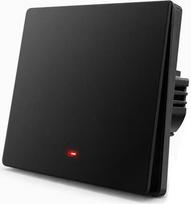 Qoltec 52722 Smart 1-Gang Light Switch | Wi-Fi | Timer | Tuya | Smart life | Black