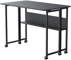 Spacetronik Sulankstomas mobilus staliukas, stalviršis 120x58 cm, juodas
