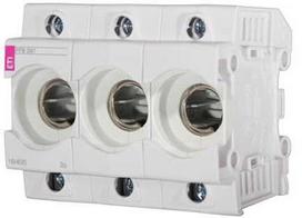ETI Solar Plus Saugiklių laikiklis D01 E14 3 polių, 16A, 400V AC, tvirtinamas ant 35 mm DIN bėgelio. Tiekiamas sukomplektuotas.