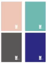 Užrašų knygelė One color Interdruk, A6, 96 lapų, langeliais