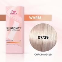 Wella Professional Shinefinity Zero Lift Glaze - plaukų dažai, 60 ml - 07/39