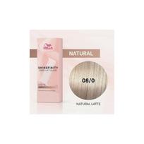 Wella Professional Shinefinity Zero Lift Glaze - plaukų dažai, 60 ml -  08/0