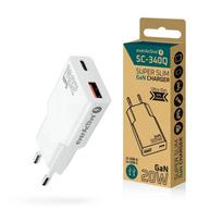 Charger everActive GaN SUPER SLIM SC-340Q USB, PCHEVASC_340Q