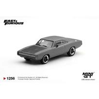 PRE-ORDER MINI GT Modeliukas 1/64 2011 Dodge Charger *Fast Five* Dominic Toretto, black/grey