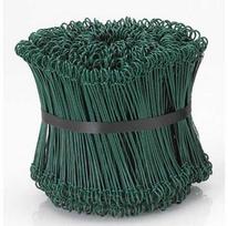 H.W.Larsen Plieninė viela 15 cm PE danga žalia, 5 pakeliai x 1000 vnt./kartonas
