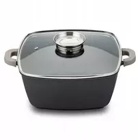 Nava Puodas granitas su stikliniu dangteliu FUNTZIO 28 cm, 7,4 l