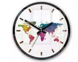 Modernclock Sieninis laikrodis Map