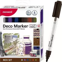 Markery akrylowe Deco Marker B 460 6 kol. Rich MonAmi (2080001504)