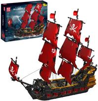 Konstrukciniai blokeliai Mould King 13109s - Piratų laivas "karalienės Anos Kerštas"