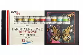 St. Majewski Loozzart Metalizuoti akriliniai dažai, 12 x 12ml