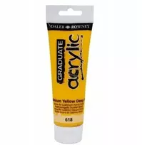 Daler Rowney Akriliniai dažai Graduate Acrylic 120ml - Kadmio geltonumo atspalvis