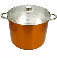 Florentyna Puodas nierdzewny NOBILE Auksinė 28 cm 12,5 l