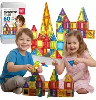 Littlekingdom Magnetiniai konstrukciniai blokeliai vaikams Mokomoji Konstrukcija 60 vnt 3+