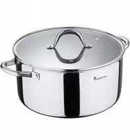 Bergner Puodas 28 cm HI TEC 3 tradicinis nerūdijančio plieno kietas 18/10