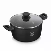 Puodo 28 cm tradicinis didelis aliuminio dangtis MG Home nelipnus indukcija