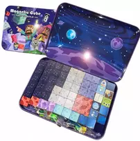 Bez Marki Magnetiniai blokeliai 60 vnt. Minecraft Space Violetinė Magnetic Cube rinkinys
