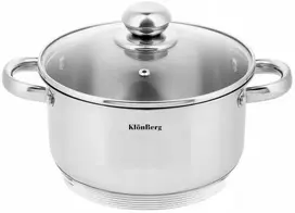 Bez Marki Plieninis puodas su dangteliu 12L / 30cm NERŪDijančio plieno KLONBERG PREMIUM
