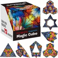 Sferazabawek Antistresinis 3D SPATIAL Magic Cube Fidget magnetinis kubas