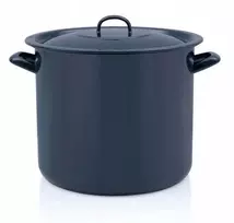 Aukštai emaliuotas puodas su dangčiu, 28 cm, 15 l, METALAC