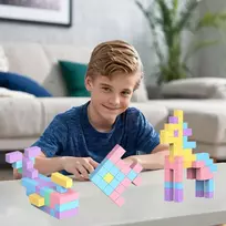 Bez Marki MAGNETINIAI BLOKAI 45 EL MAGICUBE PIXELE CUBE MONTESSORI Dėlionė MAGNET