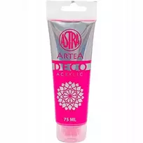 Astra Deco neon rožiniai akriliniai dažai, 75ml