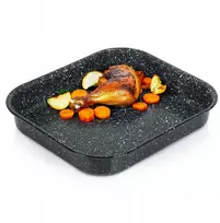 Orion Kepimo skarda 29,5X26X4,5CM 3L emaliuoto PLIENO JUODOJI GRANITINĖ DANGA