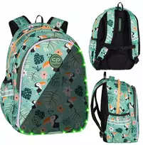 Cool Pack Mokyklinė kuprinė CoolPack Led Jimmi Toucans, mėlyna