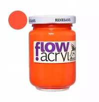 Akriliniai dažai Renesans Flow 110ml, geltonai-oranžiniai