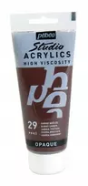 Akrilinė Dažai - Pébéo - Studija - Sudeginta Šešėlis - 100 ml - Satininė - Mišri