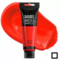 Akriliniai dažai Liquitex Basics 118ml 983 Fluorescent Raudona