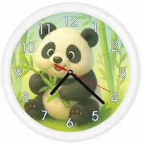 Bez Marki Laikrodis ścienny vaikams miś Panda bambusowy las dekoracja do pokoju +Imię