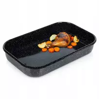Orion Kepimo skarda 42X27X7CM 6L EMALIUOTA PLIENINĖ JUODOS KEPO KEPINĖ