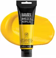 Akriliniai dažai Liquitex Basics 118ml, 830 Kadmio geltonos vidutinis atspalvis