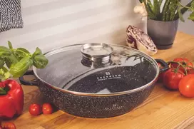 Bez Marki Marmurinis wok puodas, 28 cm, 3,3L