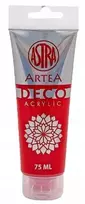 Astra Deco Artea akriliniai dažai 75ml, ryškiai raudoni