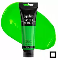 Akriliniai dažai Liquitex Basics 118ml 985 Fluorescent Žalias
