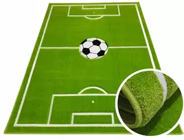 Dywanypers Dywan CUBE 3D 80x120 boisko UEFA FIFA hop piłka žalia piłka nożna GRUBY