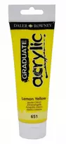 Akriliniai dažai Daler-Rowney Graduate 120 ml citrininė